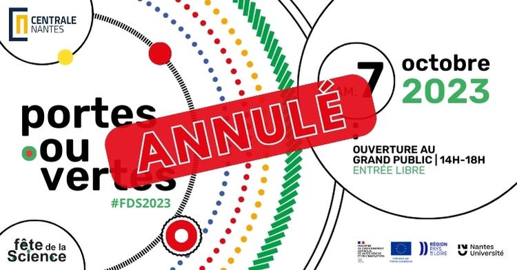 Fête de la science 2023 à Centrale Nantes : évènement annulé