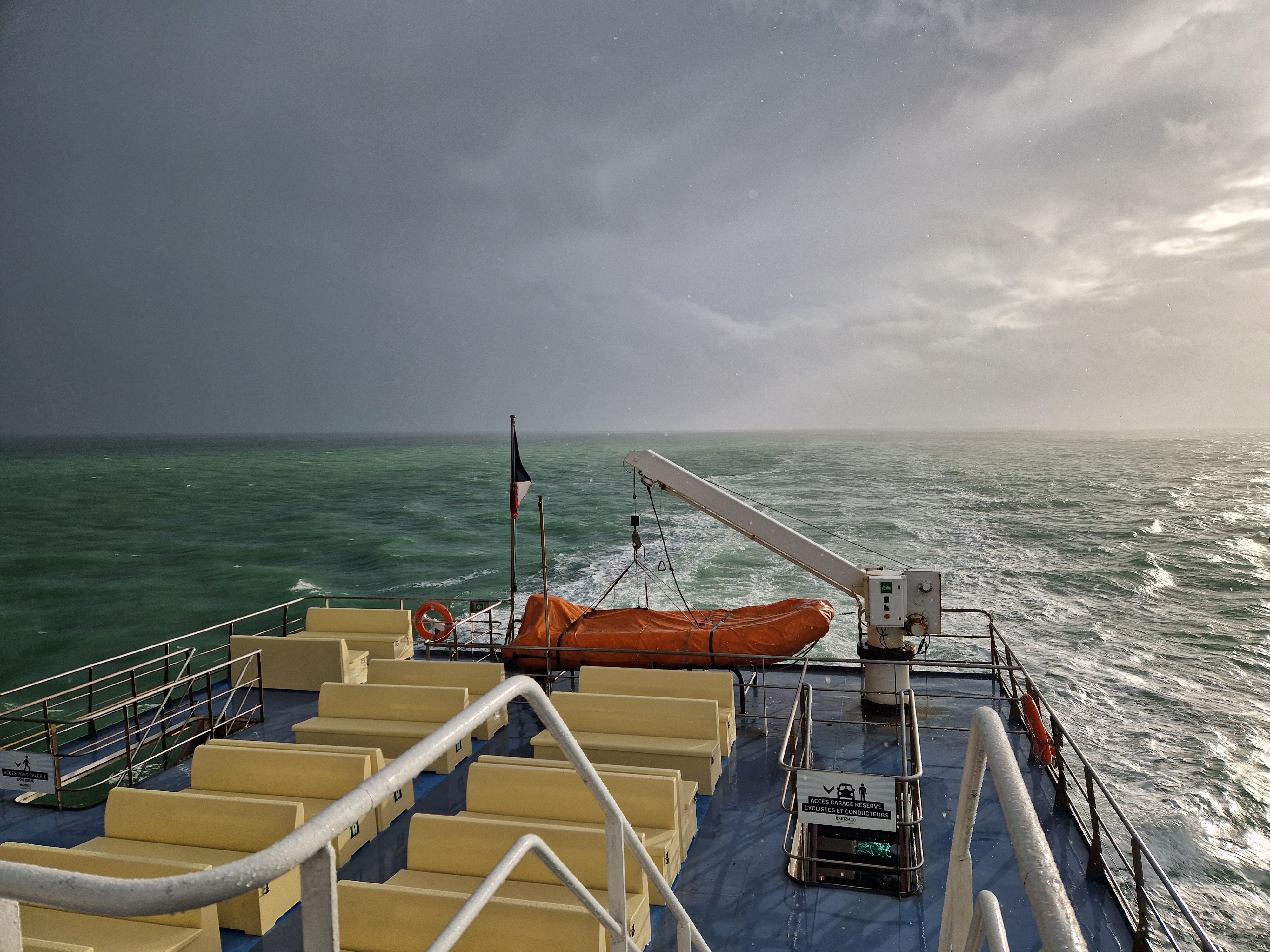 Sur le bateau entre Belle-Île-en-mer et Quiberon